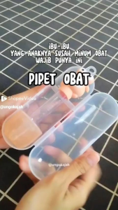 Alat bantu minum obat bayi dengan kotak penyimpanan / Baby medicine feeder / Pipet obat bayi