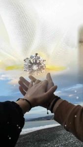 แหวนเพชรสวิสหุ้มทองคำแท้หนาพิเศษเกรดพรีเมี่ยม