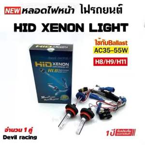 หลอดไฟหน้ารถ หลอดไฟรถ หลอดไฟหน้า ซีนอน H-1/H7/H11/hb4/9006  faster bright รับประกัน 1ปีเต็ม