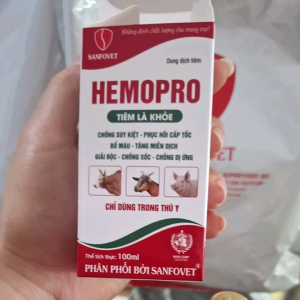 Hemopro 20ml 100ml sanfovet chống suy kiệt phục hồi cấp tốc