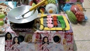 MAINAN EDUKASI ANAK KOMPOR MAINAN ANAK BISA NYALA KELAP KELIP MODEL BARBIE