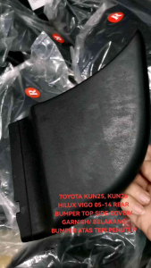 TOYOTA KUN25 KUN26 HILUX VIGO 05-14 REAR BUMPER TOP SIDE COVER/ GARNISH/ BELAKANG BUMPER ATAS TEPI PENUTUP