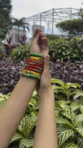 Premium Multicolor Silk thread bangles