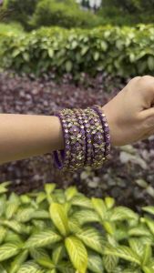Premium Purple Silk Thread Bangles/ Deepawali gifts/ Pooja gifts/ return gifts/ return favours / Diwali gifts