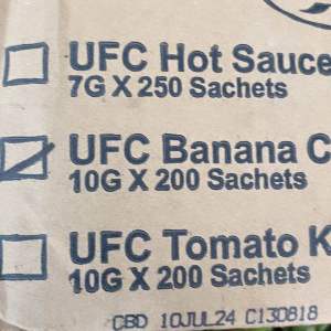 Banana Catsup UFC Sachet 10 grams Pizza Burgers