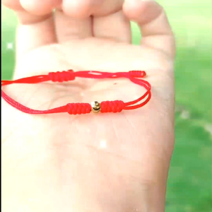 Vòng Tay Lắc Tay Charm Bi Vàng Khía 4Ly - MS059