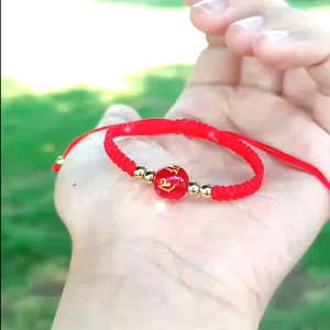 [Chi Chi] Vòng Tay May Mắn Tròn Khắc Chữ Phạn Ommani 10mm - MS104
