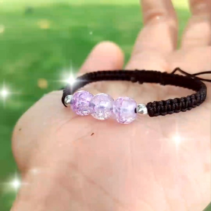 [Chi Chi] Vòng Tay Handmade Hạt Thủy Tinh Họa Tiết Nứt Vỡ - MS101