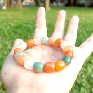 [Chi Chi] Vòng Tay Lắc Tay Chuỗi Hạt Đá Đào Hoa Hợp Mệnh Hỏa - MS091