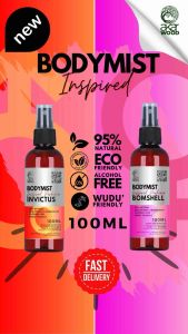 BodyMist Inspired Perfume 100ML | Alcohol Free | Eco Friendly Ingredients | Wuduk Friendly