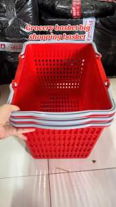 Plastic Grocery Basket Alatone (Setof3PCS) With Durable handle for grocery and Retail use