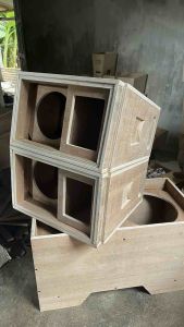BOX SPEAKER LINE ARRAY 8 INCH SINGLE PLUS TWEETER TEBAL TRIPLEK 12 mm