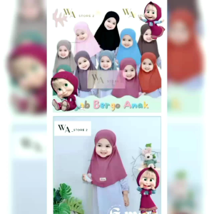 HIJAB ANAK BAYI BARGO NAFISYA 0-6 Bulan 1-4 TAHUN Jilbab terbaru dan terlaris KERUDUNG ANAK BARGO NAFISYA TERBARU DAN TERLARIS