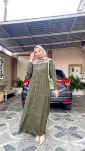 Yessana Hijab terbaru Dress Haisa Gamis Rayon Premium COD ✔️