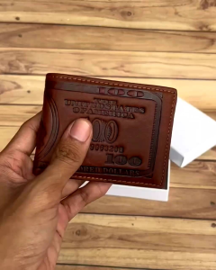 Dompet full kulit pria motif 100Dollar
