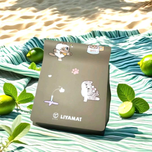 LIYAMAT-เสื่อโยคะลายแมวใยมะพร้าว+Pu+ยางพาราธรรมชาติ