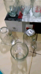 Gelas Air Kopi Teh Motip Bola Tebal dan Kuat 6 Pcs