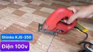 Máy cưa lọng Shinko - hàng bãi Nhật dùng điện 100-110Volt công suất 350W (tặng kèm 05 lưỡi cắt gỗ mới)