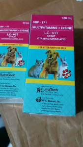LC Vit Multi-vitamins Syrup Pet Multivitamins Cat Dog Vitamins 60ML-120ML