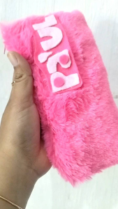 tempat pensil bulu lembut / murah / bisa custom request nama