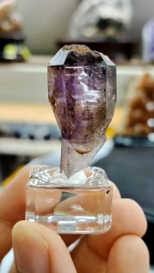 Natural Finest Collection Namibia Scepter Super Seven Crystal Quartz Ornament S705 #SuperSevenCrystal #Crystal #Naturalcrystal #homedecor #Lifestyle #Furniture