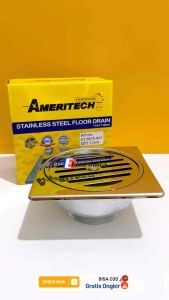 SARINGAN FLOOR DRAIN - PREMIUM QUALITY 45" MODEL TOTO MIRROR / SARINGAN GOT KAMAR MANDI STAINLESS / AFUR SARINGAN GOT KAMAR MANDI