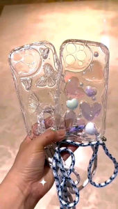 0027 VVV CASE SLINGCASE WAVE 3D crystal love  tpu OPPO A60 A38 A18 A74 A93 A95 A52020 A92020 A1K A7 A5S A12 A36 A76 A96 A38 A18 A17 A17K A8 A31 A33 A53 A3S A16 A15 A15S A57 A77S A58 A54 REALME  7i C17 C1 C2 9i C53 C51 C55 RENO 4F 4 10 5 6 7 8 7Z 8Z 8T