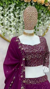 [PRE-ORDER] Semistitched Lengha ( Delivery 15 Days )