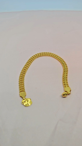 Gelang tikar terbuat dari koin anti luntur anti karatgelang perhiasan wanita titanium asliperhiasan wanita mirip emas asliperhiasan wanita lapis emas 24k