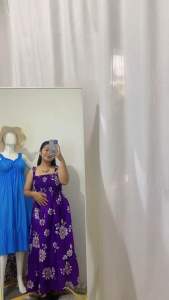 Daster/dress kerut dada Laura tali lepas muat BB 100kg dress/daster murah cantik elegan kekinian daster rayon solo Korean style hits