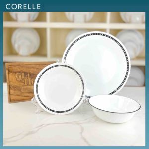 Corelle Authentic Original Black and White (Design A) Dinnerware SOLD AS SET OR PER PIECE Made in USA