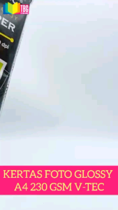 (1 Pack) kertas Foto Photo Paper Glossy A4 V-TEC 230 gsm