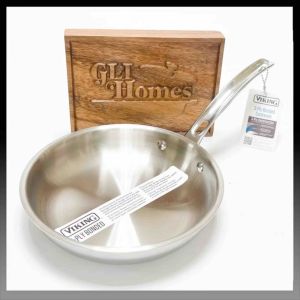 Viking 3-Ply Bonded Induction Ready Stainless Steel Fry Pan Skillet ONE (1) Piece 8-inch 10-inch or 12-inch