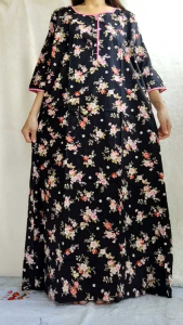 Daster Longpen Panjang Lengan 3/4 Katun Sabata Halus Pretty Girl