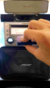 Máy phát nhạc liền Amply ECLIPSE . tính năng cd / tape / aux 3.5/ Radio.