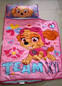 ที่นอน เด็กอนุบาล ที่นอนพร้อมผ้าห่มนุ่มๆ ลายสวย น่ารัก เอลซ่า แมคควีน เปปป้าพิก มินนี่ มิกกี้ สกาย พาวพาโทรล สไปเดอร์