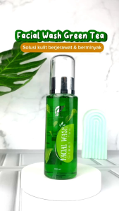 Facial Wash Greentea SR12 Sabun Wajah Cair 100ml