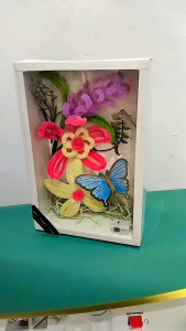 Hadiah Flower box pipe cleaner hampers bunga box