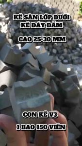 Con Kê Bê Tông Kê Sàn V3 Cường Độ Cao (25x30mm) - 1 Bao 150 Viên | Kê Thép Sàn Đệm Kê Thép Xây Dựng