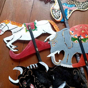 wayang mainan hewan isi 4