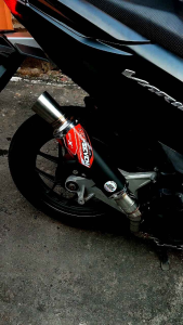 Kenalpot Racing SAMLONG Inlet 38mm: Aksesoris Motor Beat Scoopy Vario Pcx Mio Nmax Aerox