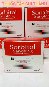CỐM BỘT SORBITOL SANOFI PHÁP. NHUẬN TRÀNG GIẢM TÁO BÓN. KÍCH THÍCH TIÊU HÓA GIÚP ĂN NGON. HỘP 20 GÓI.