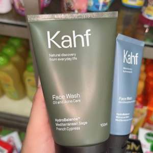Kahf Facial Foam 100 ml dan 50 ml Warna Hijau Biru Coklat Sabun Wajah Pria Untuk Komedo Jerawat Kusam
