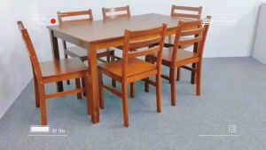 ❤️familystar2u - 1008 Modern Simple Dining Tables and Chairs Set / Set Meja Makan Set 4 Chair Kerusi Makan