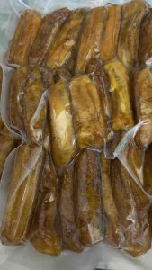 Chuối sấy dẻo nhà kính chuối sấy không đường chuẩn ngon túi chân không 500gram