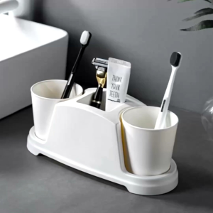 Bathroom Cup Tooth Tools Storage Holder Household Cartoon Couple Tooth Cup Toothpaste Toothbrush Set Storage Rack Washing Storage Box