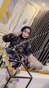Albadar Gamis Set Hijab Renda Dada Cantik Mewah Kekinian Edisi Lebaran