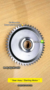 GSM GEAR STATER - GIGI STATER NO.3 57T / STARTING MOTOR GEAR ASSY 57T (VIAR) (GS 69B) sparepart motor roda tiga