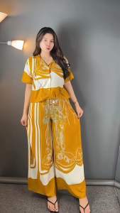 Onset Crop Setelan Wanita Kekinian Celana Kulot Hightwaist BY NAFISAoutfit