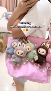 100% Authentic 正版 Ready Stock POPMART THE MONSTERS Labubu v1 Macaron Series Vinyl Plush 马卡龙 Blind Box